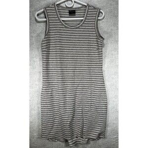 32 Degrees Cool Dress Womens XS Gray White Pockets Sleeveless Pull Over Tank